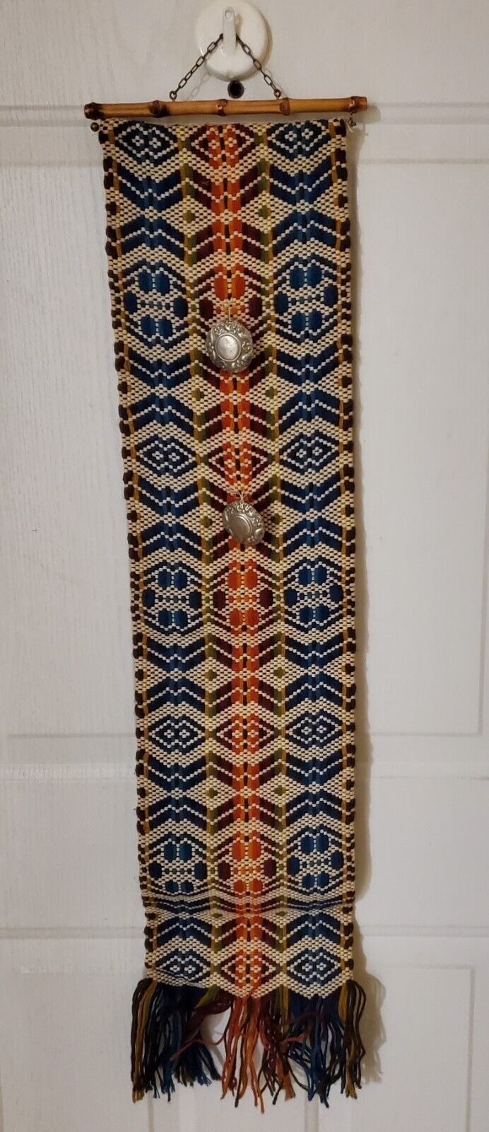Vintage Tapestry Norwegian Bell Pull Wool 41\
