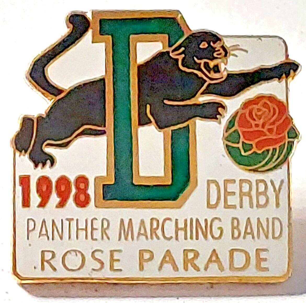 Rose Parade 1998 DERBY PANTHER MARCHING BAND Lapel Pin (082423)
