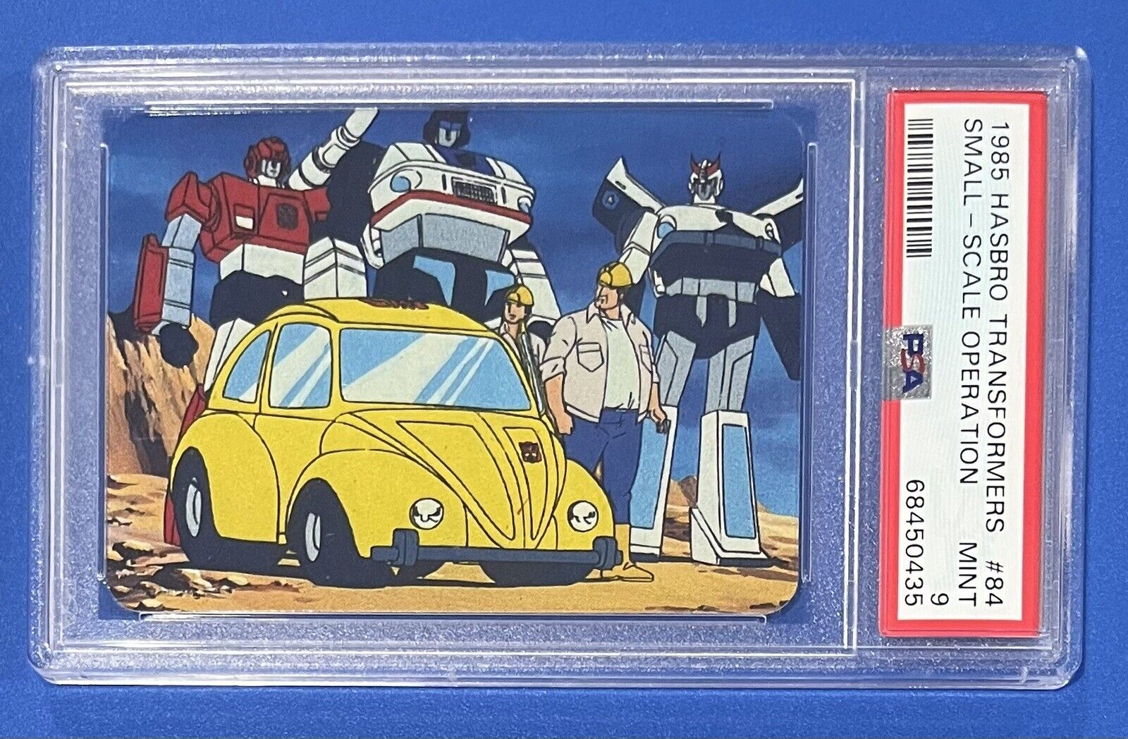 1985 Hasbro Transformers SMALL-SCALE OPERATION card #84 🟡 PSA 9 Mint