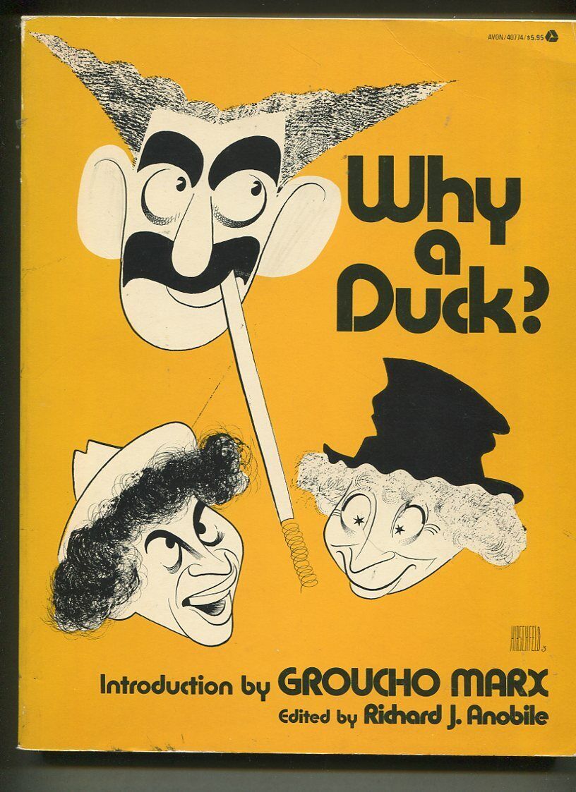 Why A Duck Introduction By Groucho Marx SC Avon Books  GN38