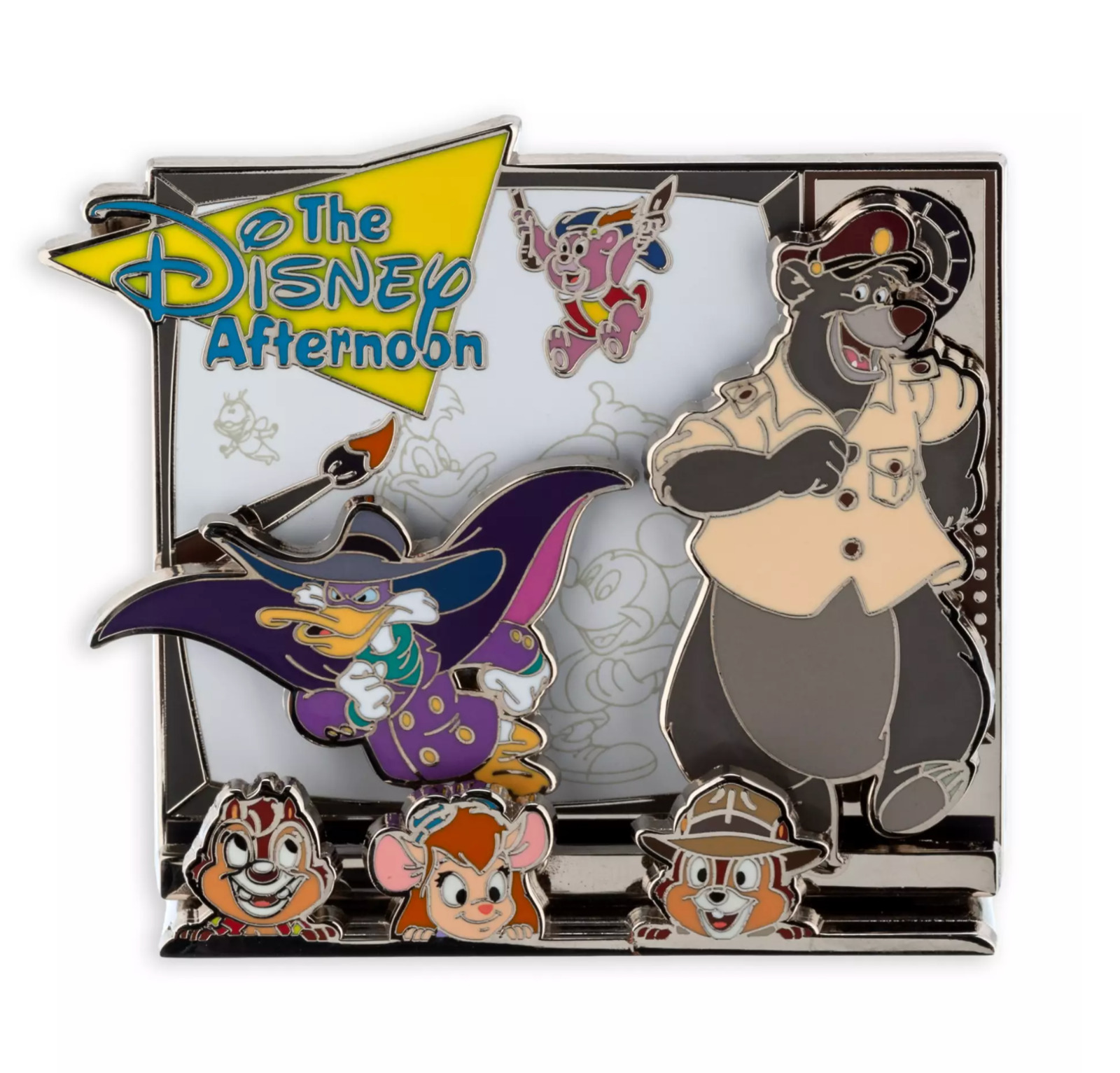 The Disney Afternoon 90’s Decades Pin Darkwing Duck Talespin Rescue Rangers