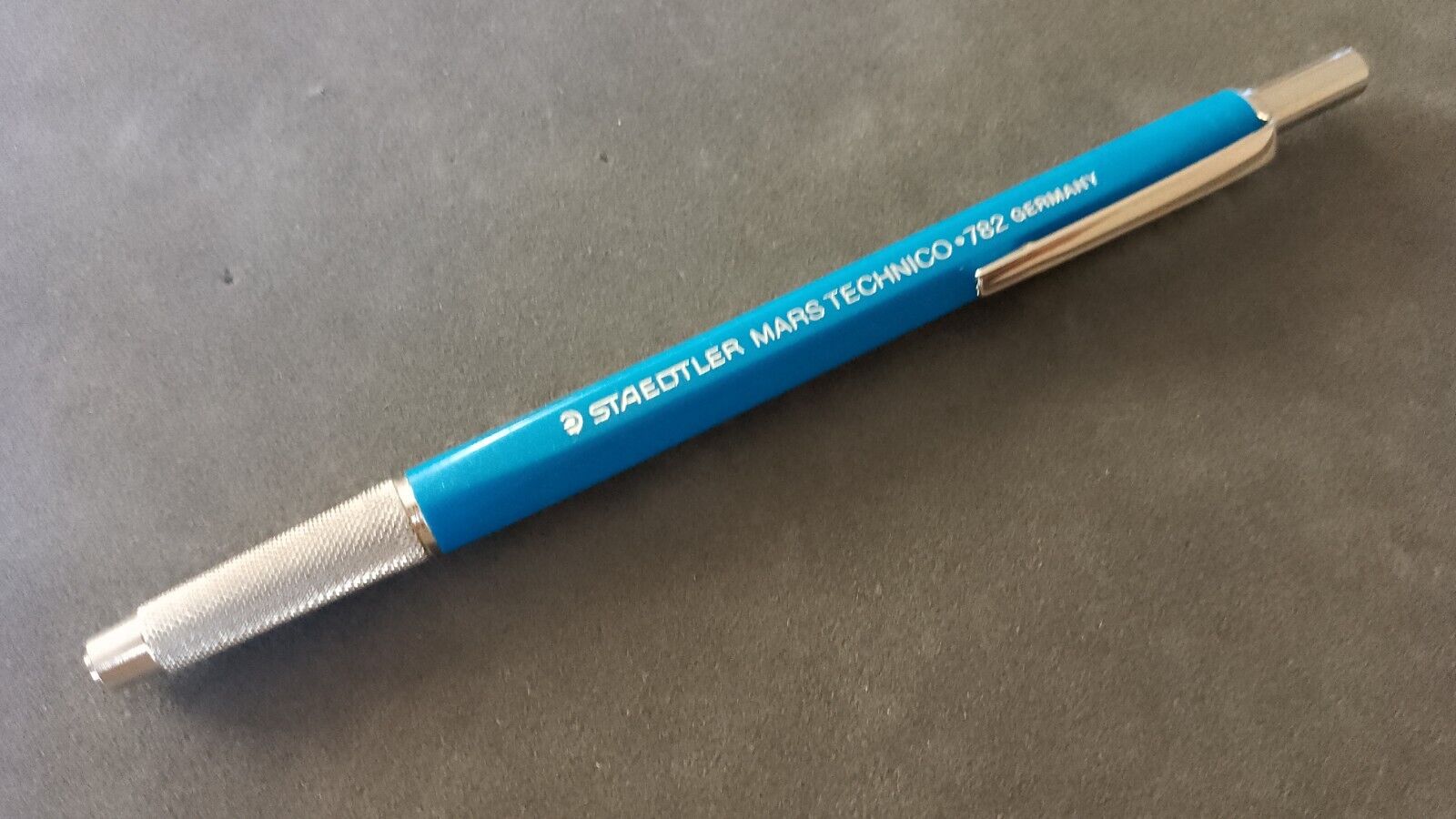 Vintage STAEDTLER 782 MARS - TECHNICO Blue/Silver Mechanical Pencil Germany 