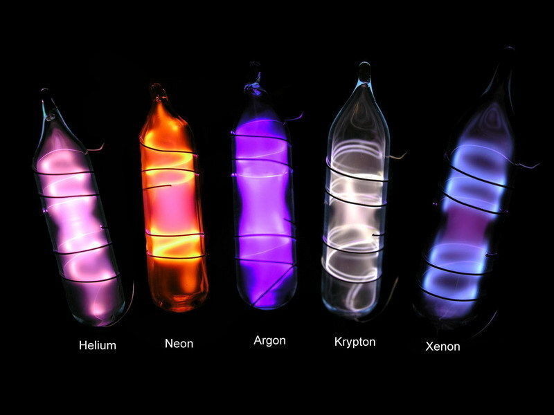 Noble gases discharge tubes Helium Neon Krypton Argon Xenon -  PREMIUM VERSION