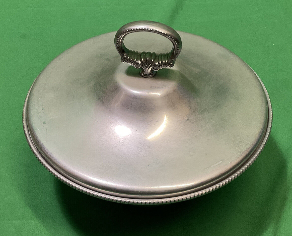 VTG B. W. Buenilum Hammered Aluminum Covered Serving Dish ~ Casserole Bowl, 9”