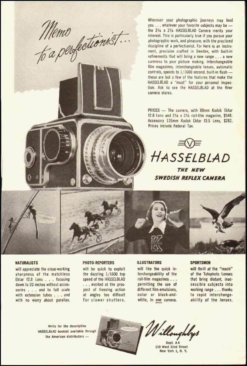 1951 Vintage ad for Hasselblad`The new Swedish Reflex Camera (041914)