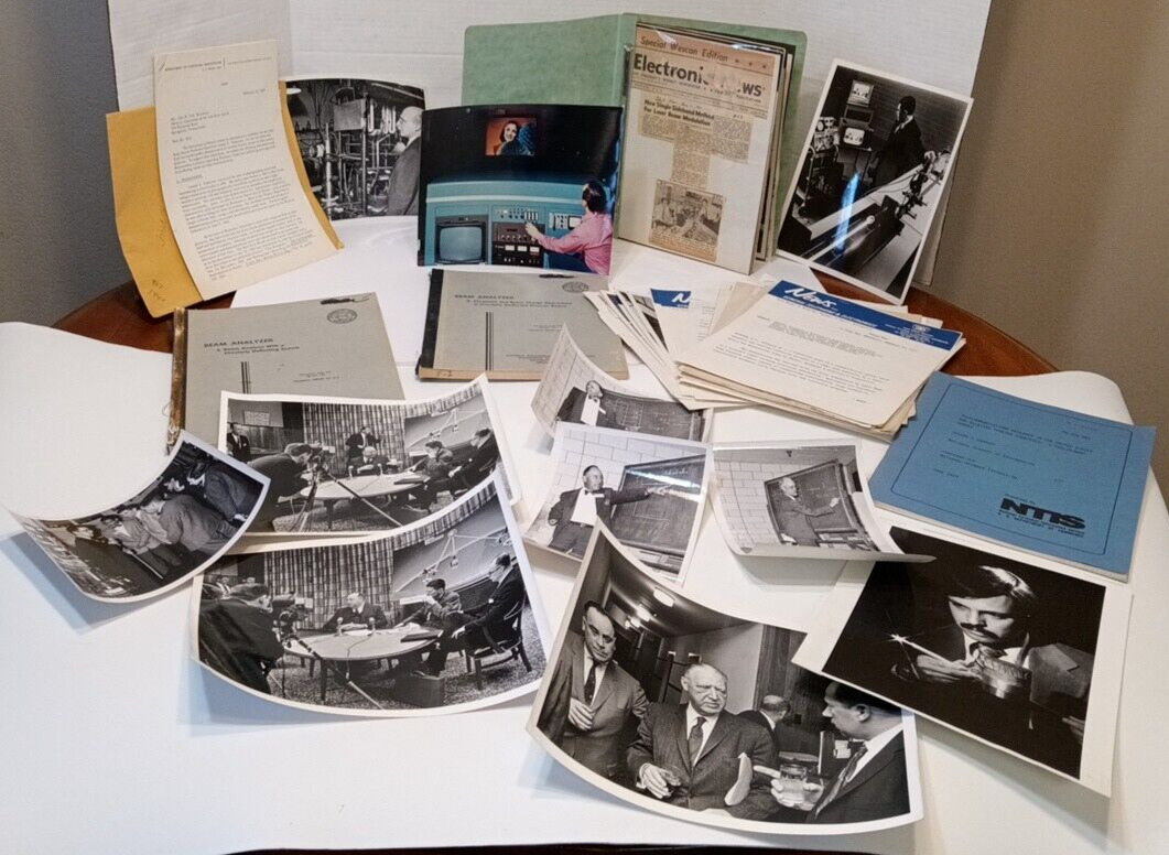 Lot of Scientists Photos & Letters Experiments & Engineering Laser Beam Research