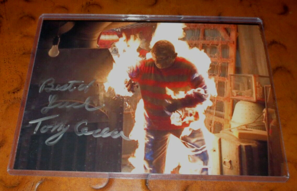 Anthony Tony Cecere stuntman signed autographed photo Nightmare on Elm Street