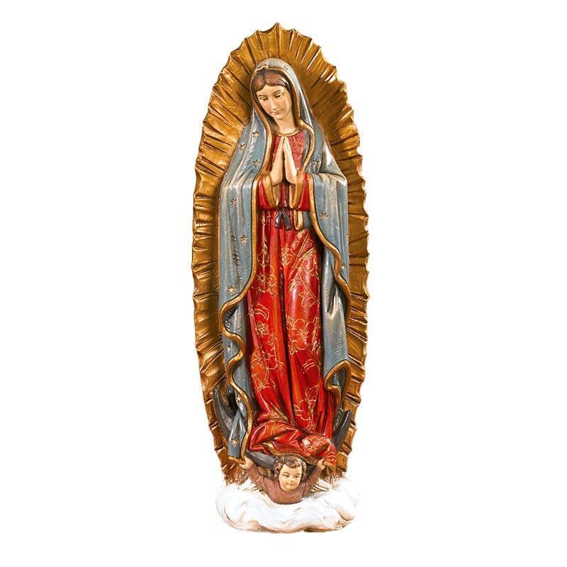 Large Catholic Holy Mother Blessed 8.75 Inch Our Lady of Guadalupe Statue