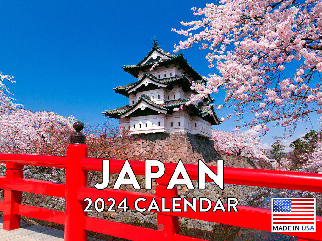 Japan Japanese Calander Gifts 2024 Wall Calendar