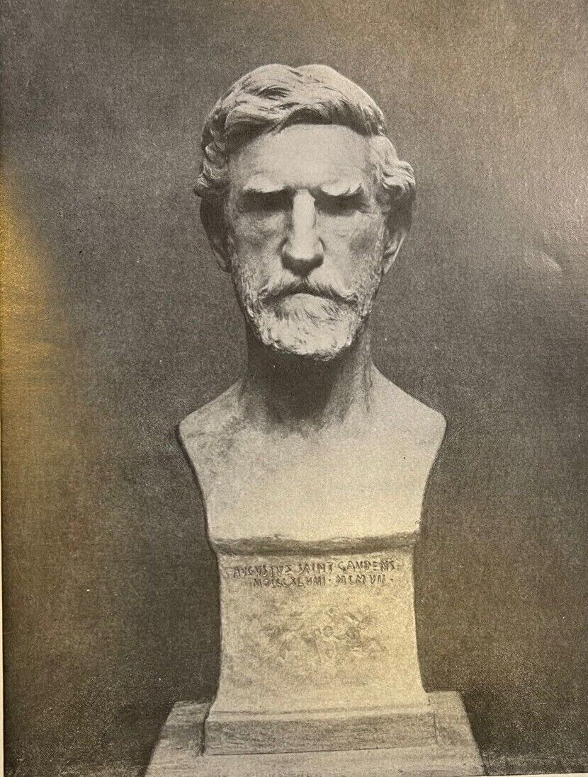 1909 Augustus Saint-Gaudens Master Sculptor illustrated