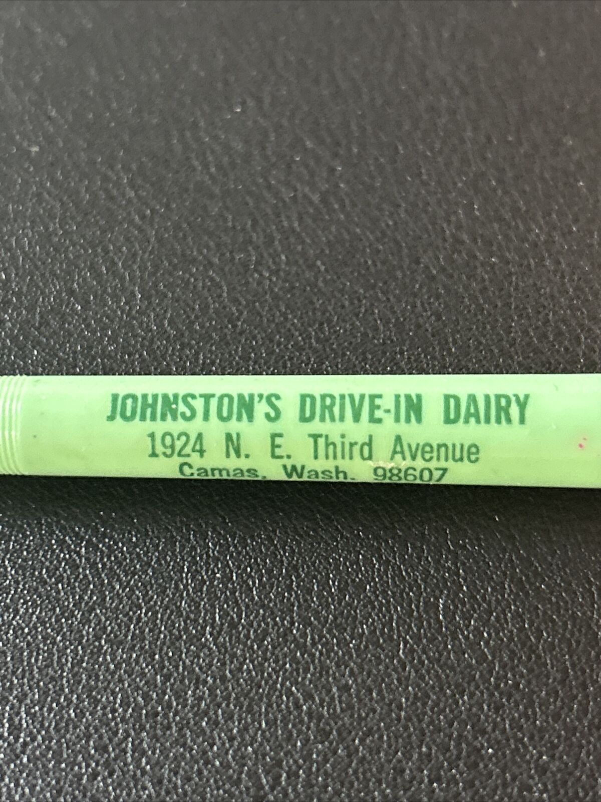 Vintage Ballpoint Pen Johnston\'s Drive In Dairy Camas Washington