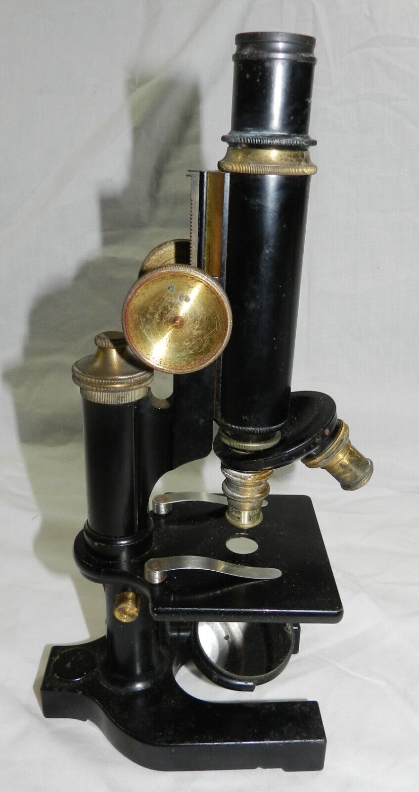 Vintage Bausch & Lomb Microscope with 2 objective lenses