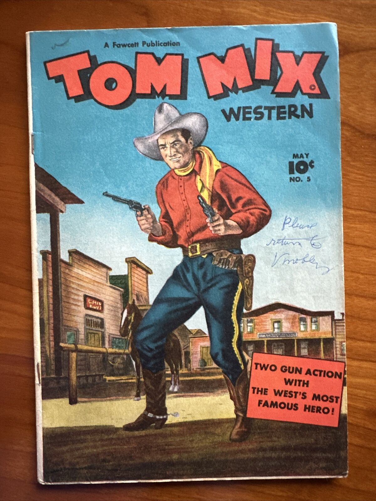 Tom Mix Western Comic 1948 Vol. 1 No. 5 Vintage Kids
