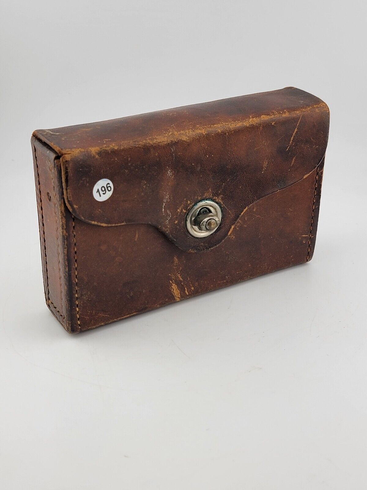 Rare Civil/Indian War Era George Lawrence Co. Brown Leather Cartridge Box. Clean