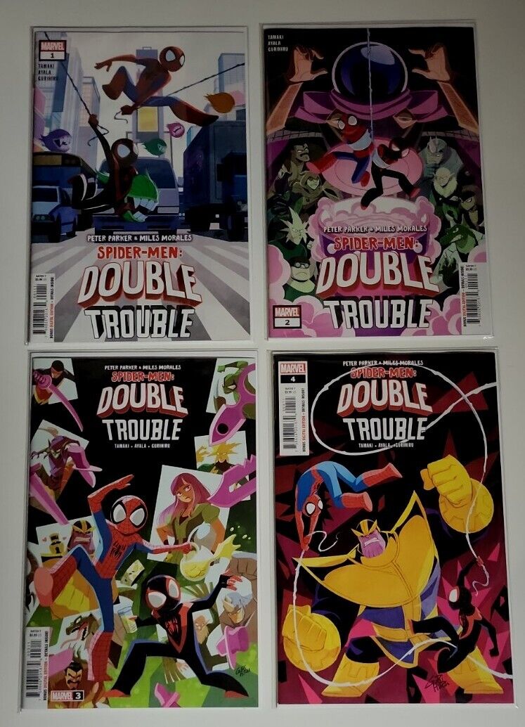 🔑SPIDER-MEN: DOUBLE TROUBLE (2022/23) #1-4 NM/VF COMPLETE SERIES SET MARVEL 