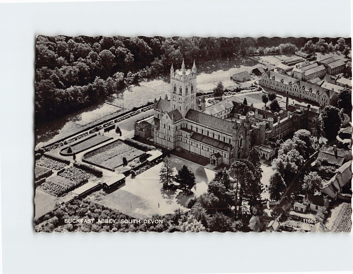 Postcard Buckfast Abbey South Devon England