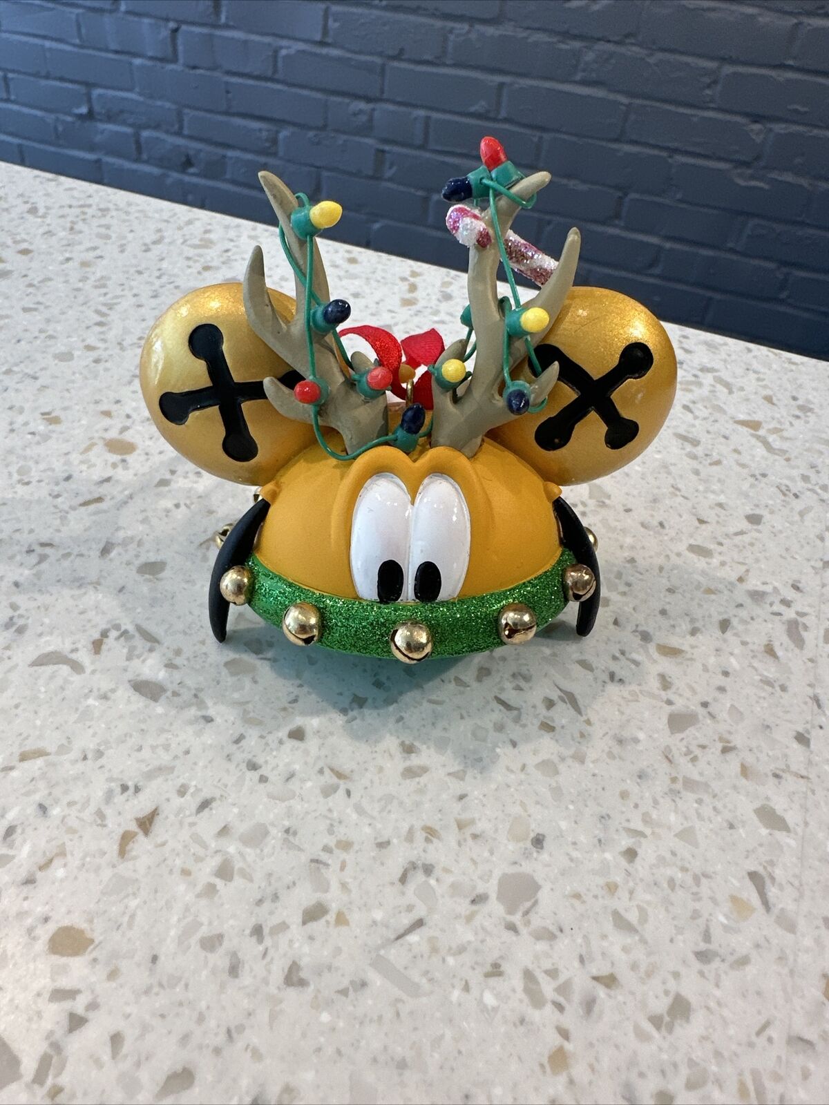Pluto Reindeer Christmas Ear Hat Ornament Disney Limited Edition #4782/6500