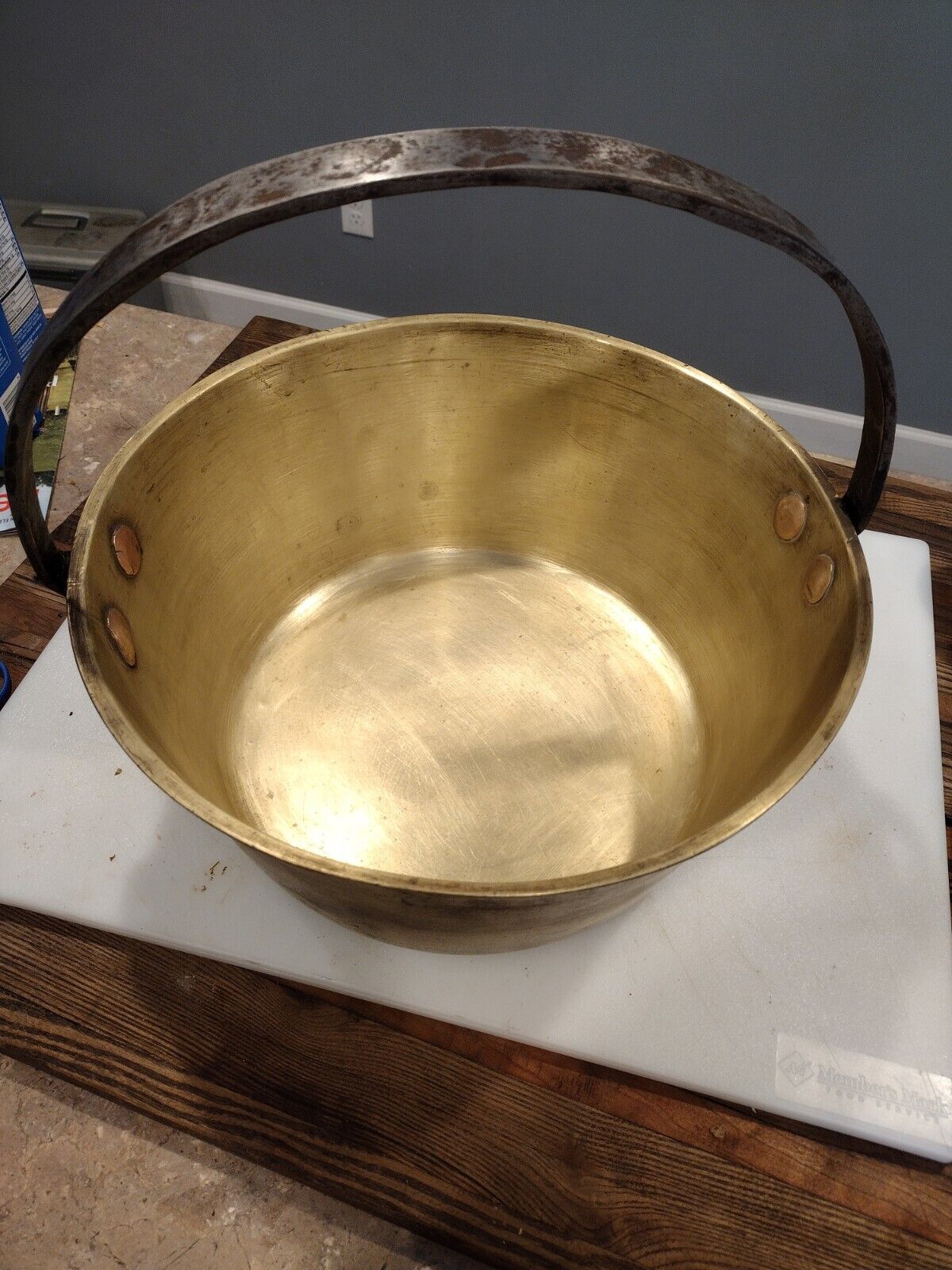  Antique Early 1800\'s Brass Jam Pot