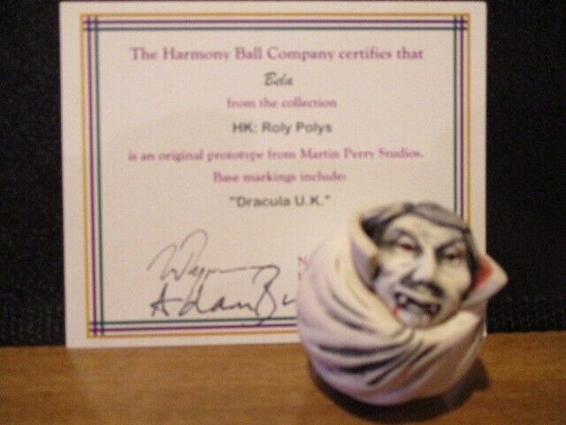 PROTOTYPE Harmony Kingdom Bela Vampire Box Figurine Halloween Roly Poly Sgn RARE