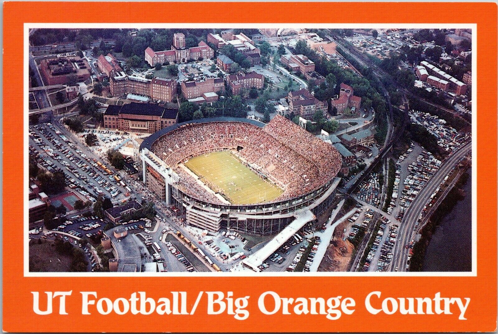 Tennessee Volunteers Football Neyland Stadium - 4x6 Chrome Postcard - c1990s