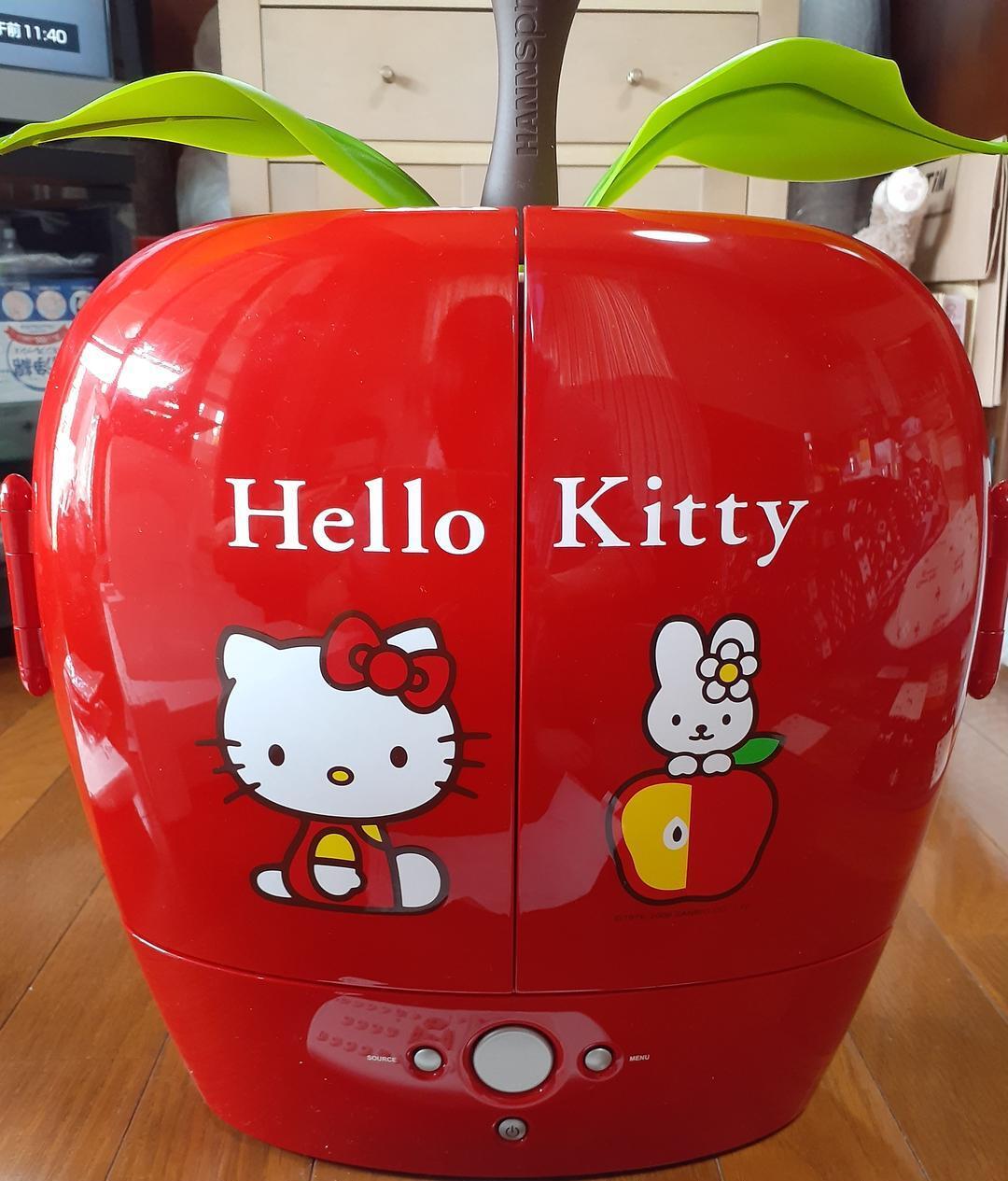 w/Box Sanrio Hello Kitty Apple TV 9.6 LCD Red Rare Unused from Japan cute rabbit