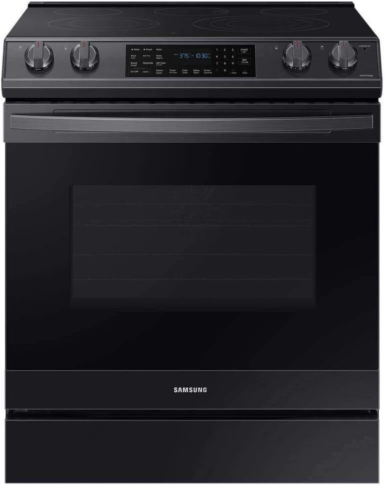 Samsung 6.3 Cu Ft Smart Slide-In Electric Range with Air Fry, Stainless Steel