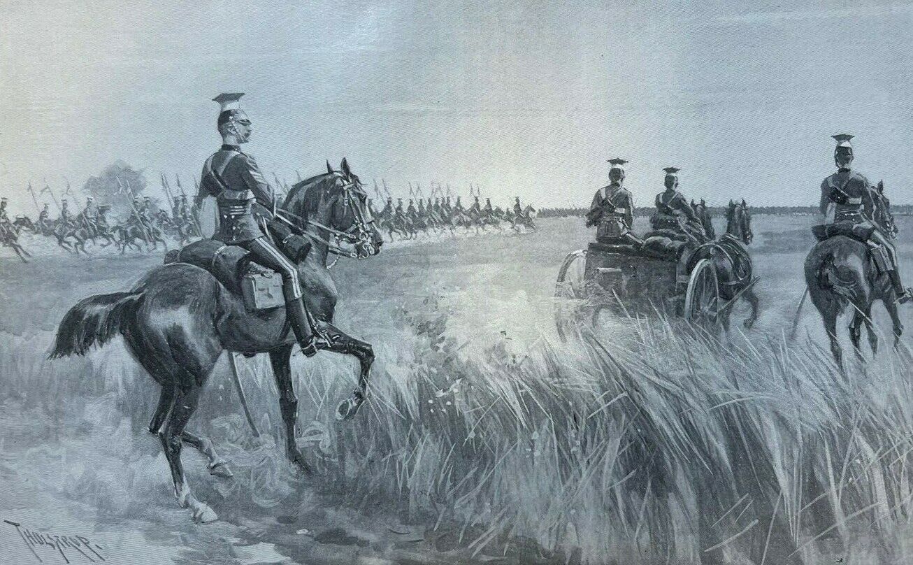 1899 British Army Maneuvers English Channel  illustrated