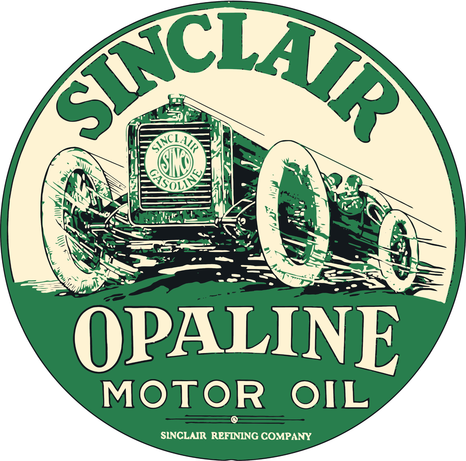 Sinclair Oil Gas Opaline Sticker Vintage Vinyl Decal |10 Sizes with TRACKING