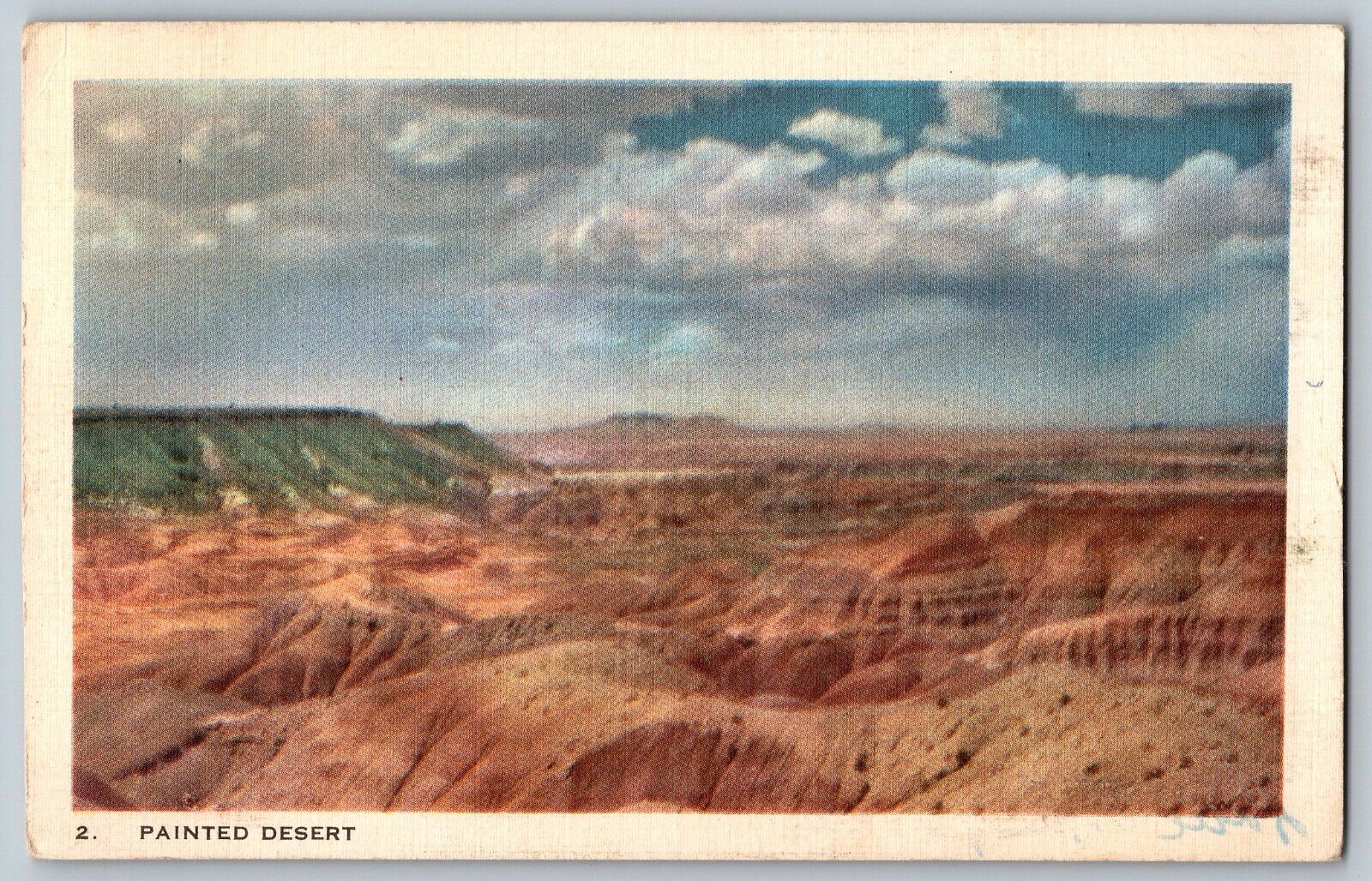 Arizona AZ - Painted Desert - Painting the Sands - Vintage Postcards - Posted