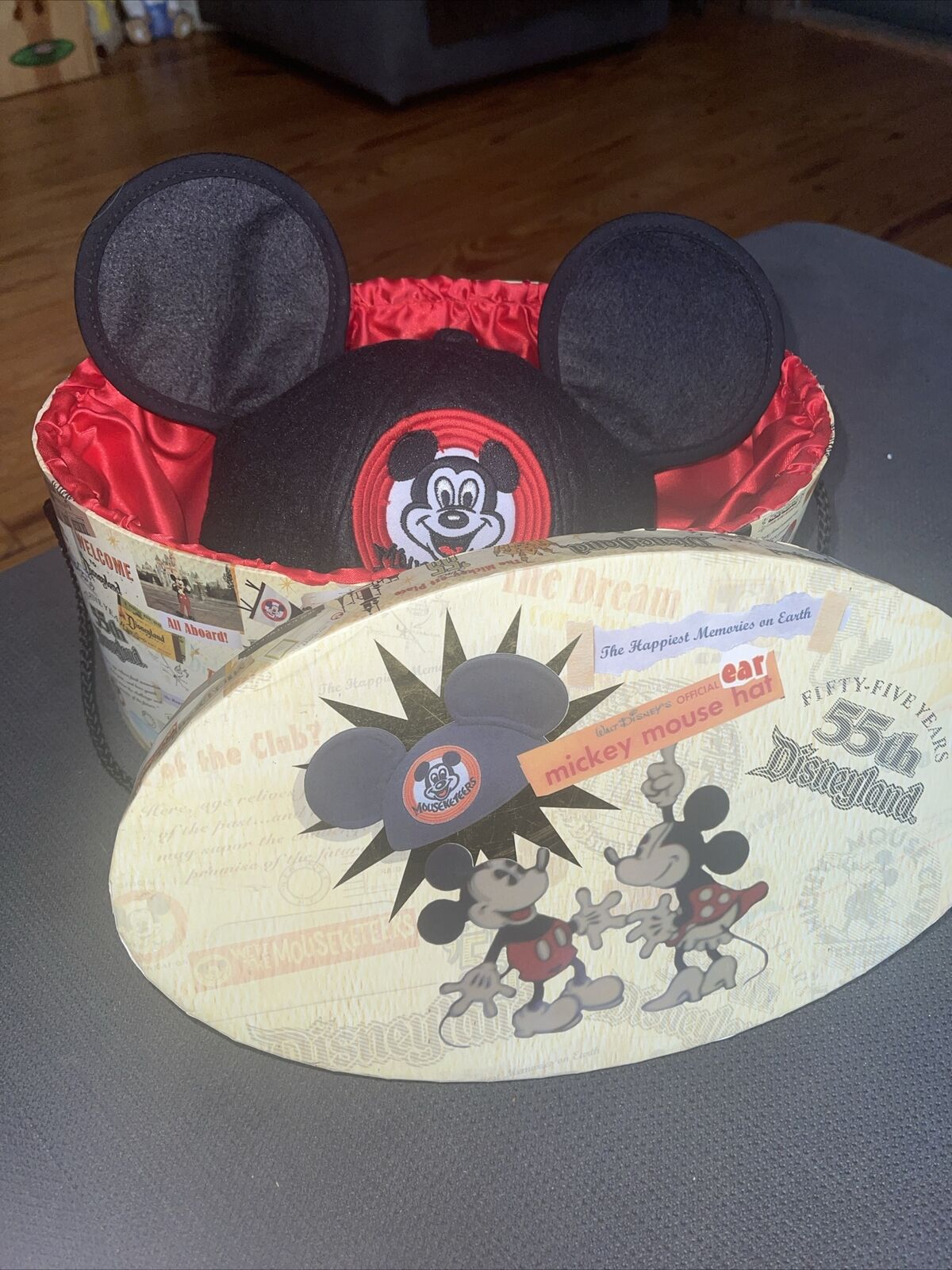 Disneyland 55th Anniversary Ear Mouseketeers Hat 2010 Brand New Limited To 1955