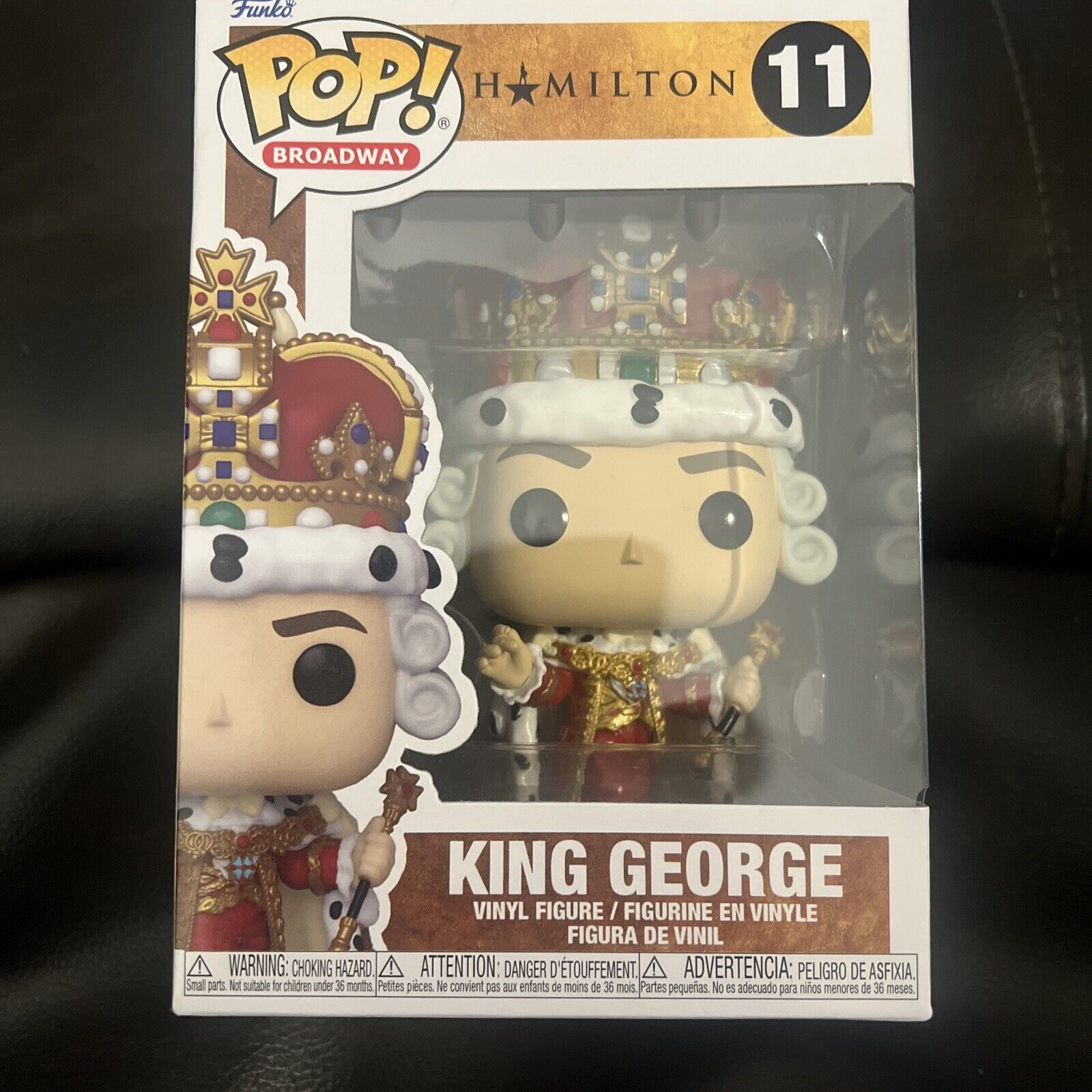 Funko Pop Broadway: Hamilton: King George #11 Vinyl Figure With Protector 