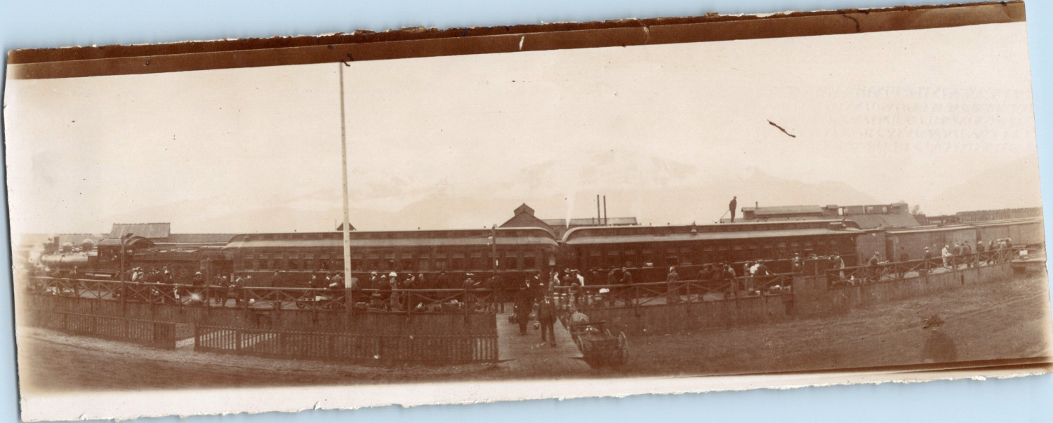 Canada, Medicine Hat, Station Train, Vintage Kodak Panoramic Print, Print Here