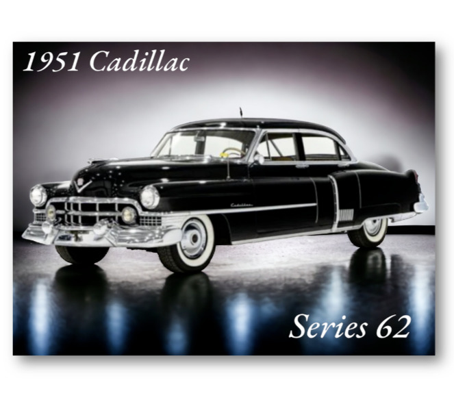 1951 Cadillac Black Series 62 Retro Refrigerator Locker Tool Box Fridge Magnet
