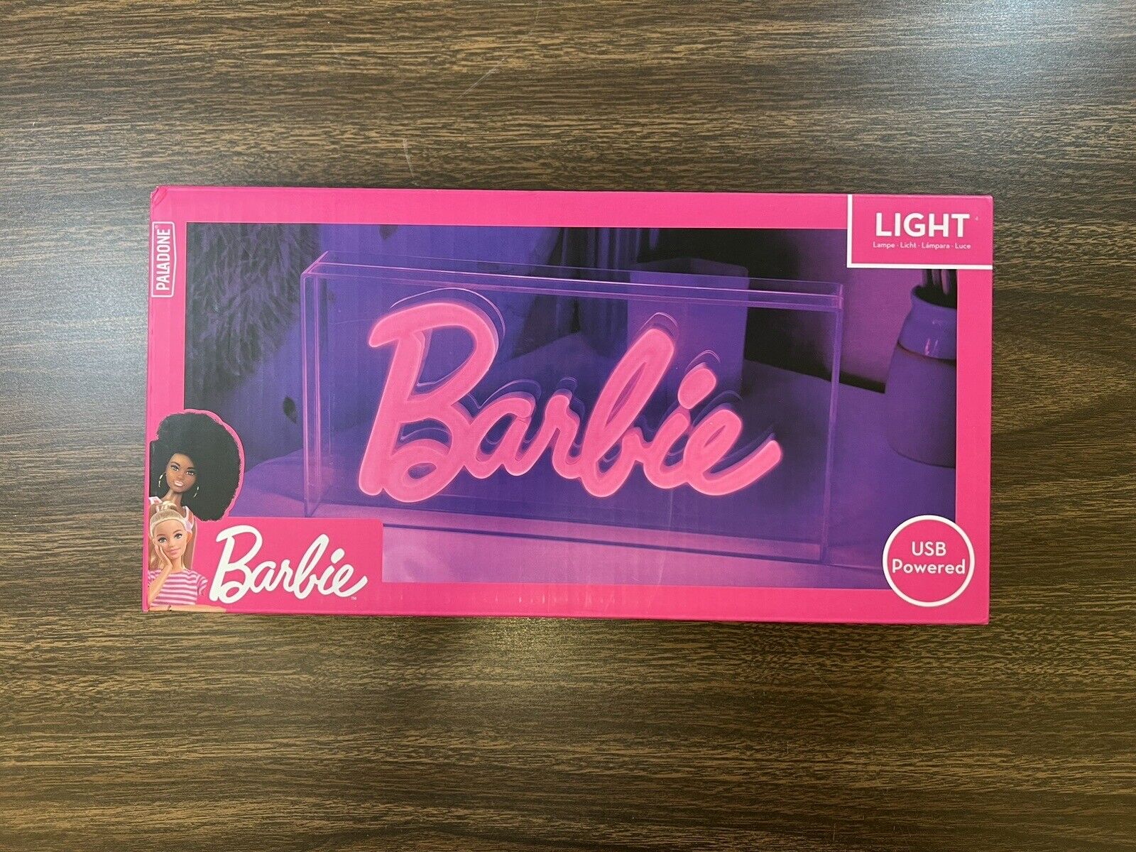 Brand New Paladone Barbie Neon Light Pink Collectible USB Powered