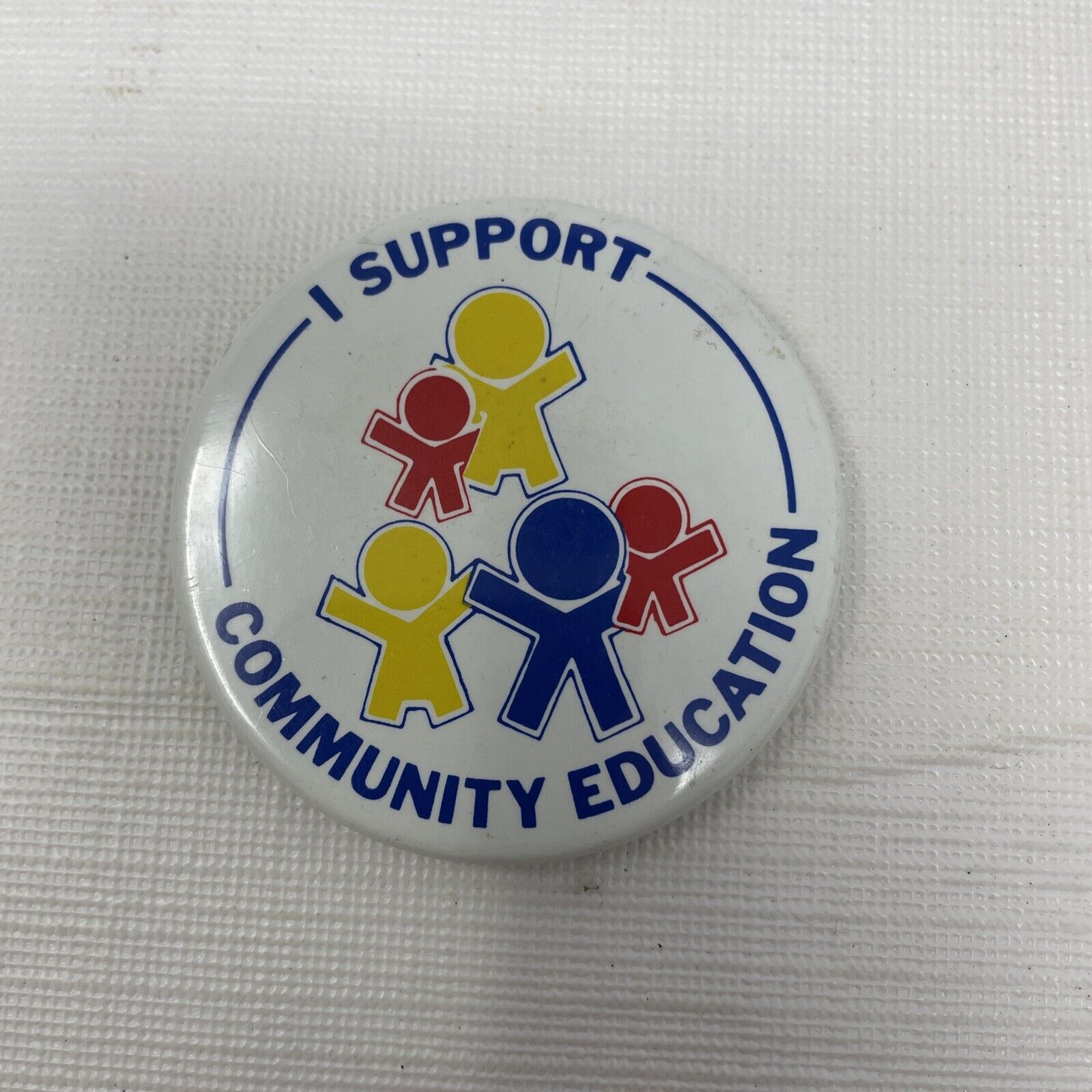 I Support Community Education Button Pin