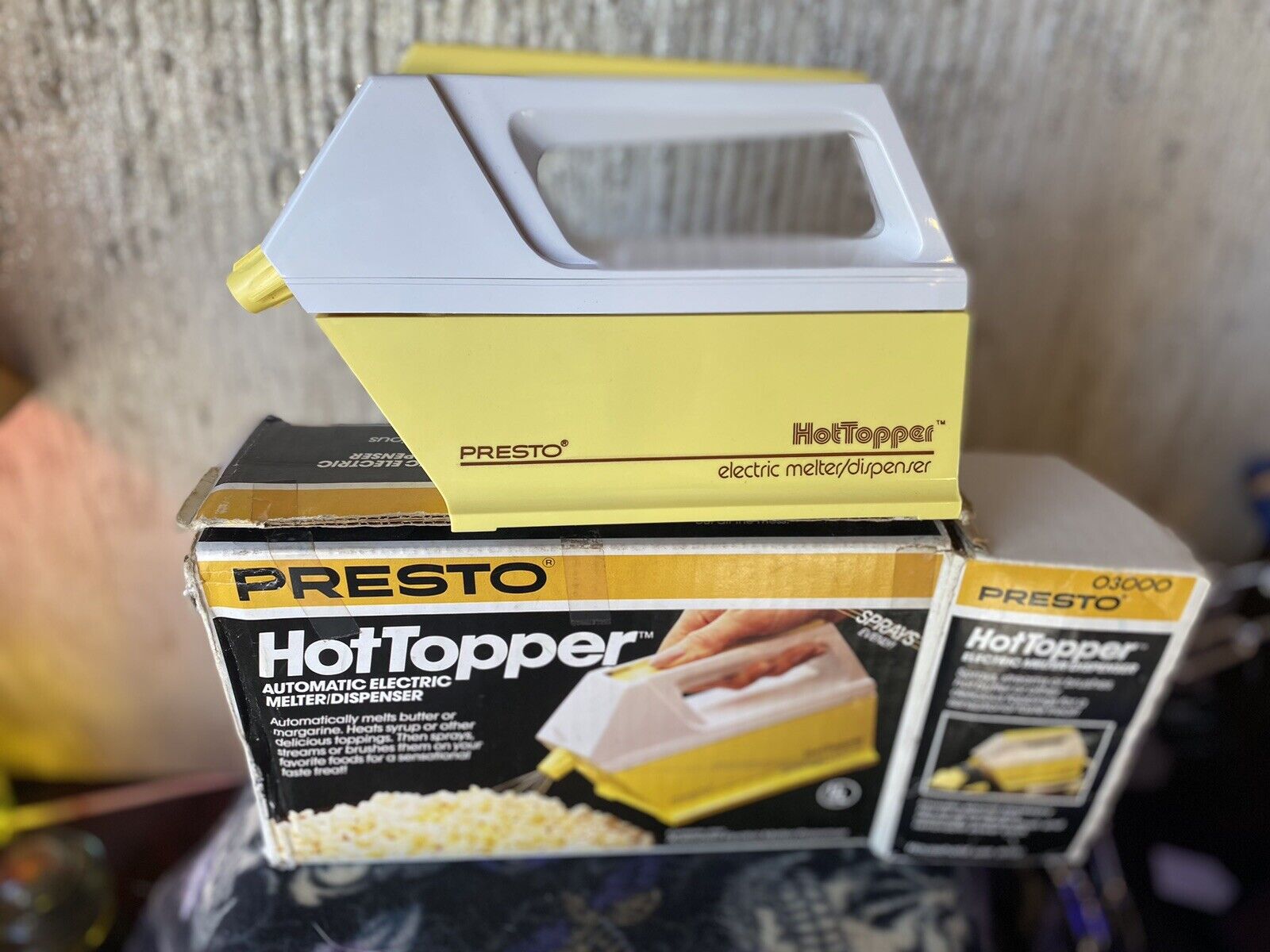 Vintage PRESTO Hot Topper Automatic Electric Butter Melter Dispenser Popcorn NEW