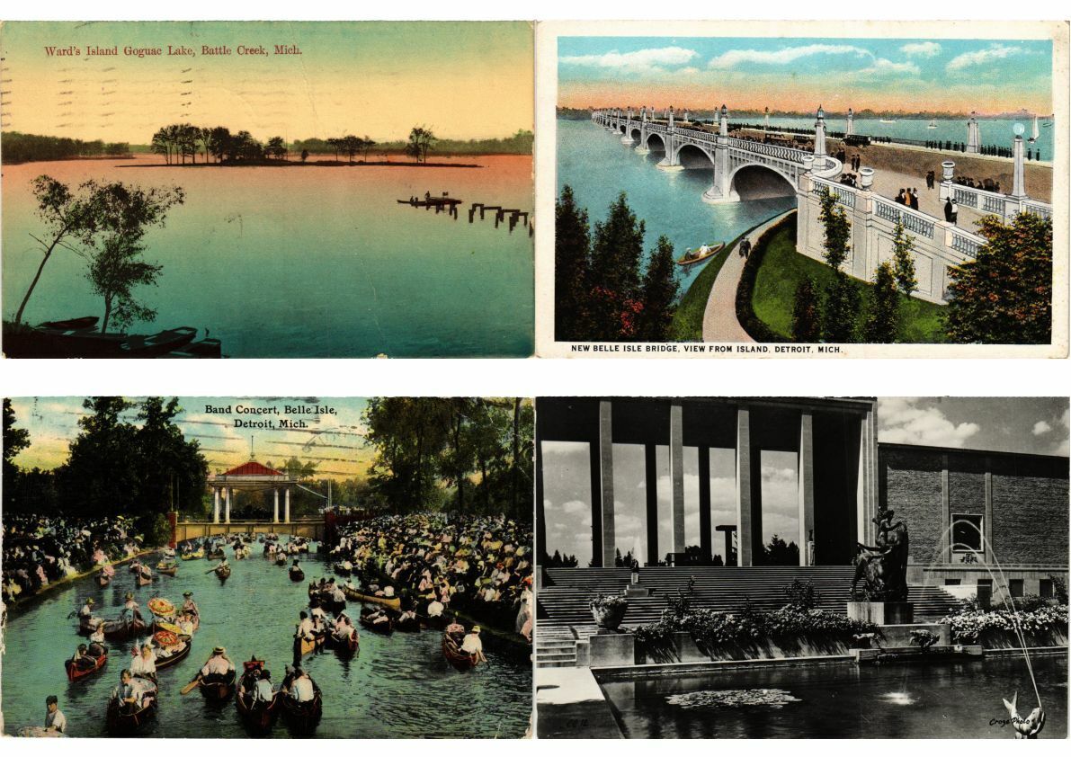 MICHIGAN (MI) U.S.A 25 Vintage Postcards Mostly Pre-1940 (L2585)
