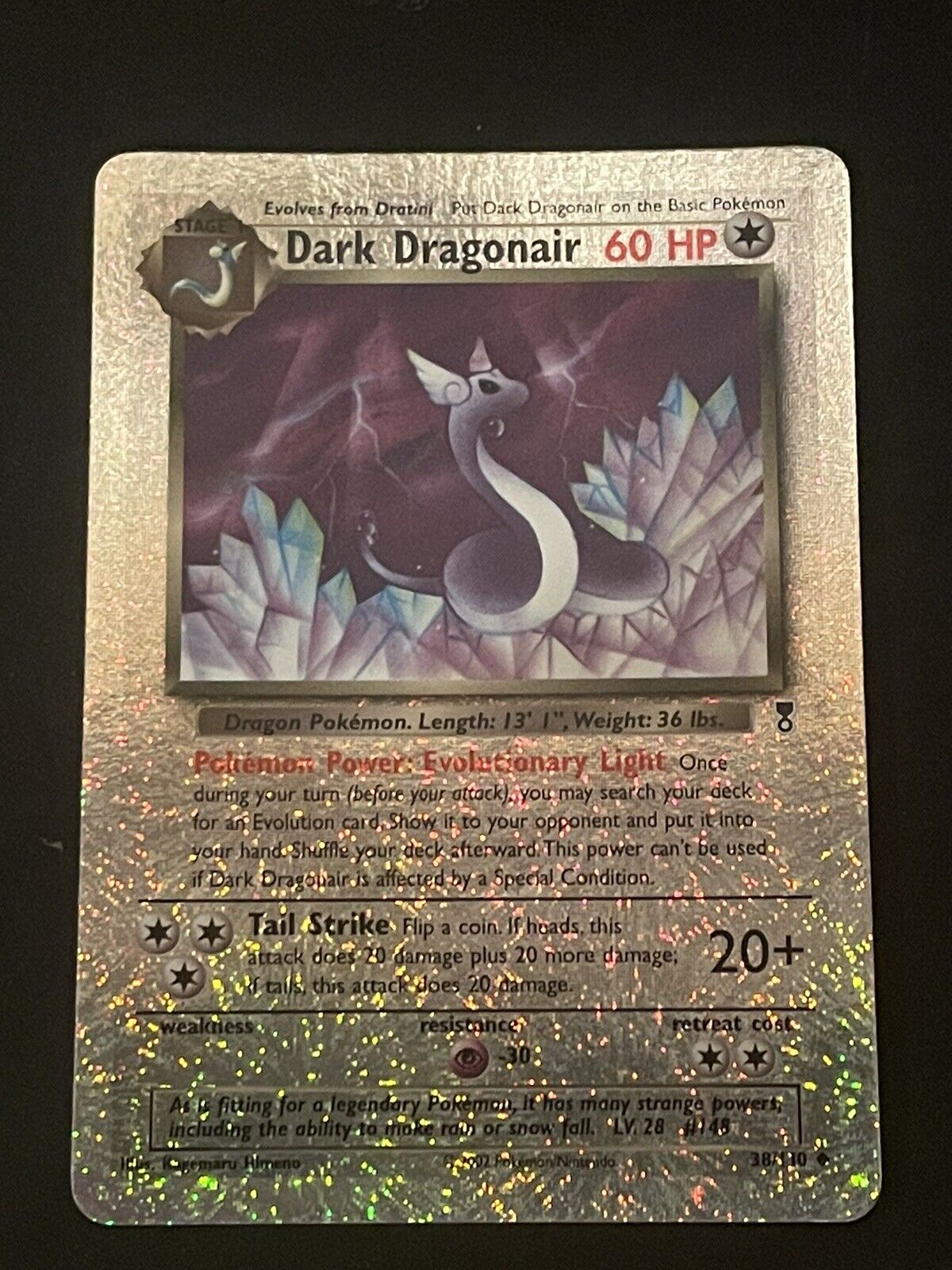 Dark Dragonair Reverse Holo 2002 Legendary Collection Pokémon 38/110