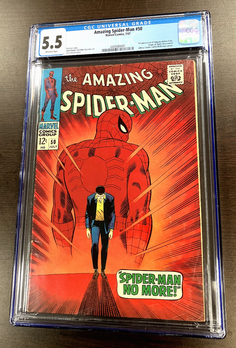 AMAZING SPIDER-MAN #50 CGC 5.5 1ST APPEARANCE OF KINGPIN 1967 Marvel Comics