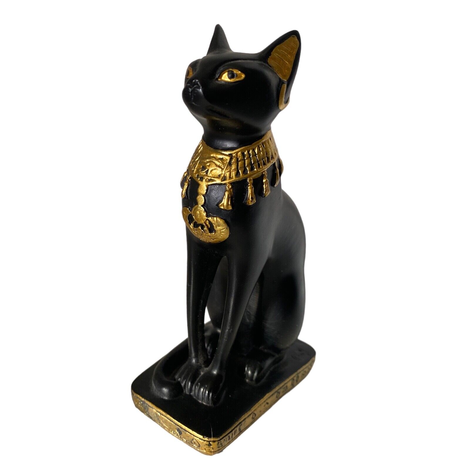 Vintage Summit Collection Bastet Egyptian Goodess Resin Black Gold Accents