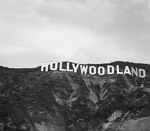 Hollywood Hollywoodland sign California BPA 2 1924 Old Historic Photo