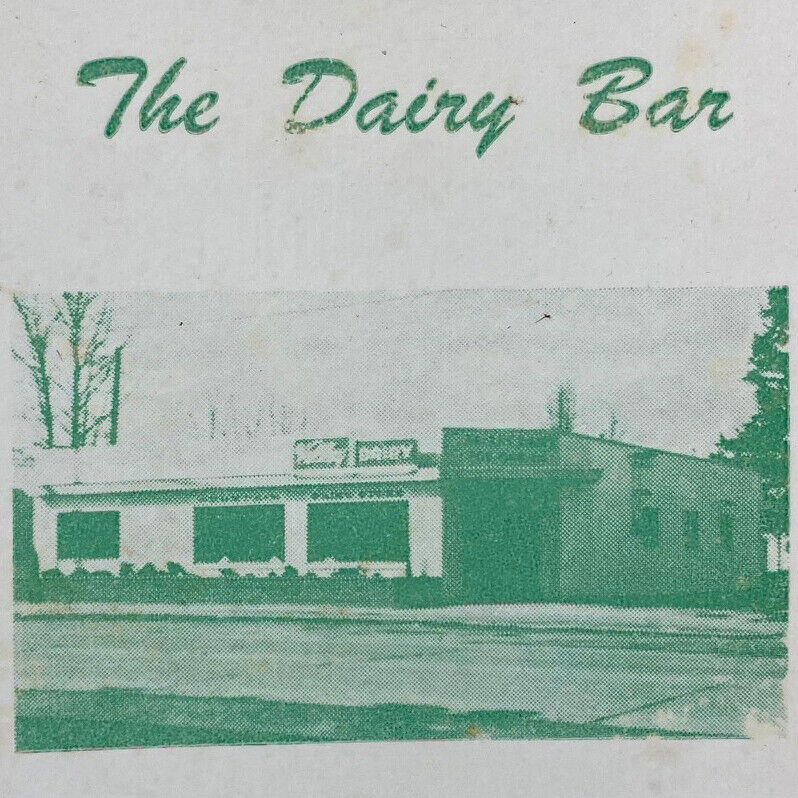 1930s The Dairy Bat Restaurant Menu Miller Fred Boede Sedro Woolley Washington