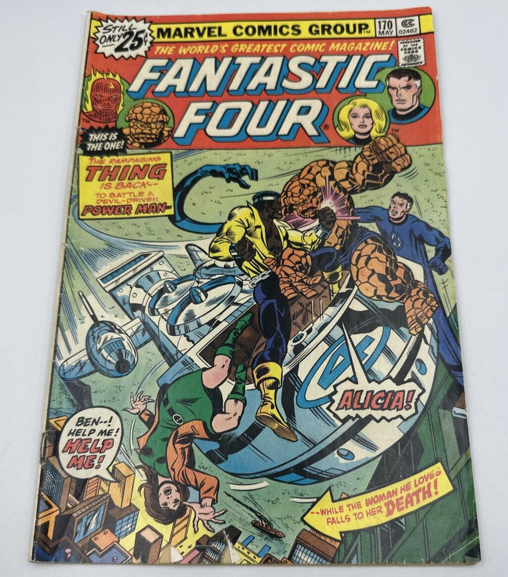 Marvel Comics Group Fantastic Four #170 Vintage 1976