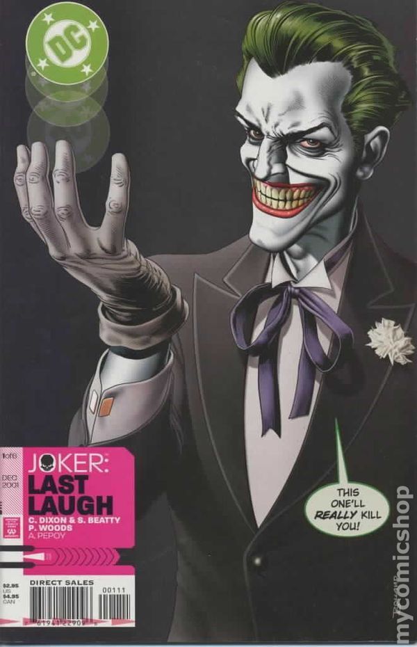 Joker Last Laugh #1 FN 2001 Stock Image