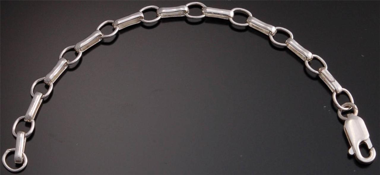 Silver Extension Chain - 4-1/2 inches Long  ADD LENGTH TO ANY NECKLACE    YJ21G