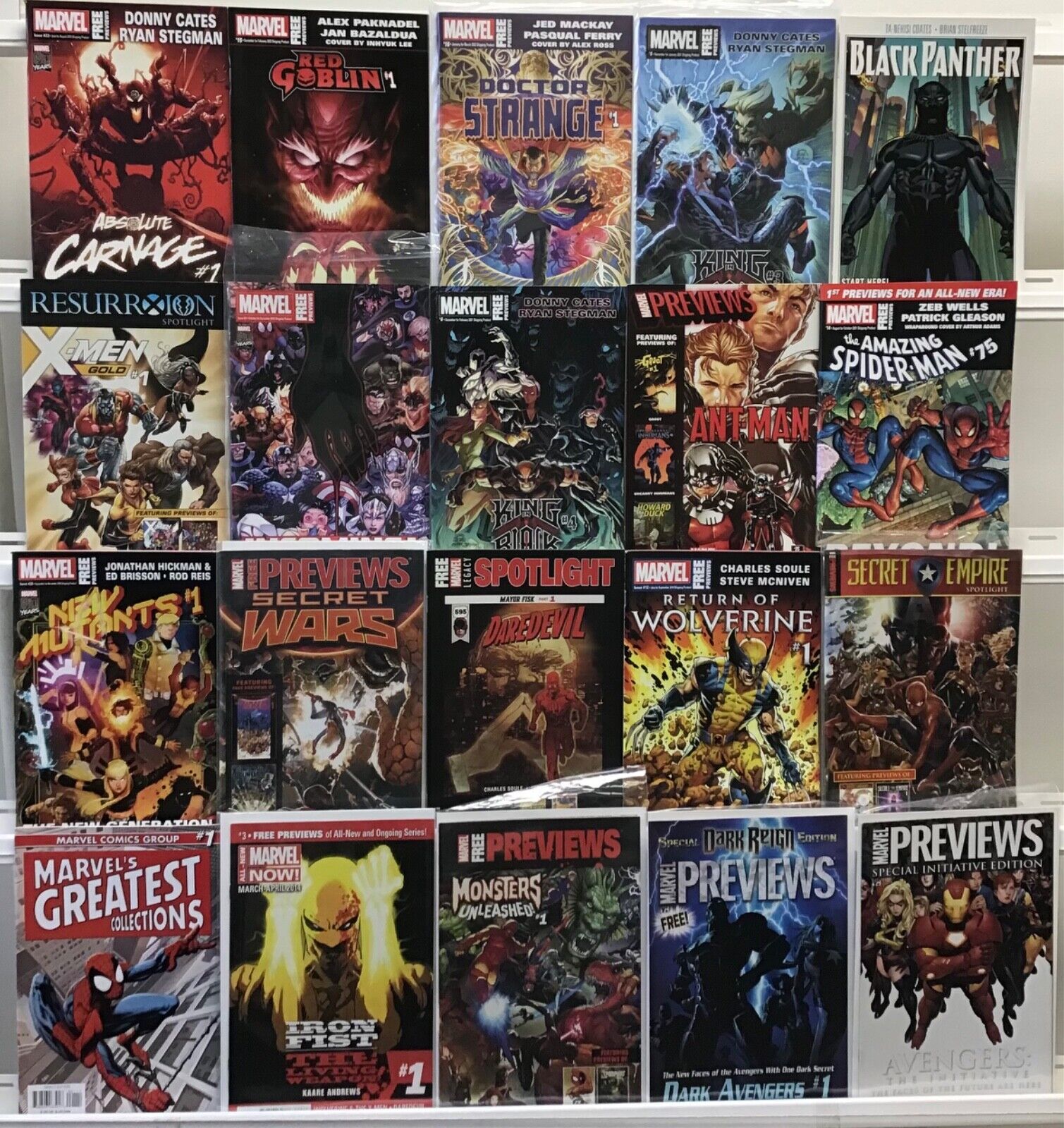 Marvel Comics Marvel Previews Comic Book Lot of 20