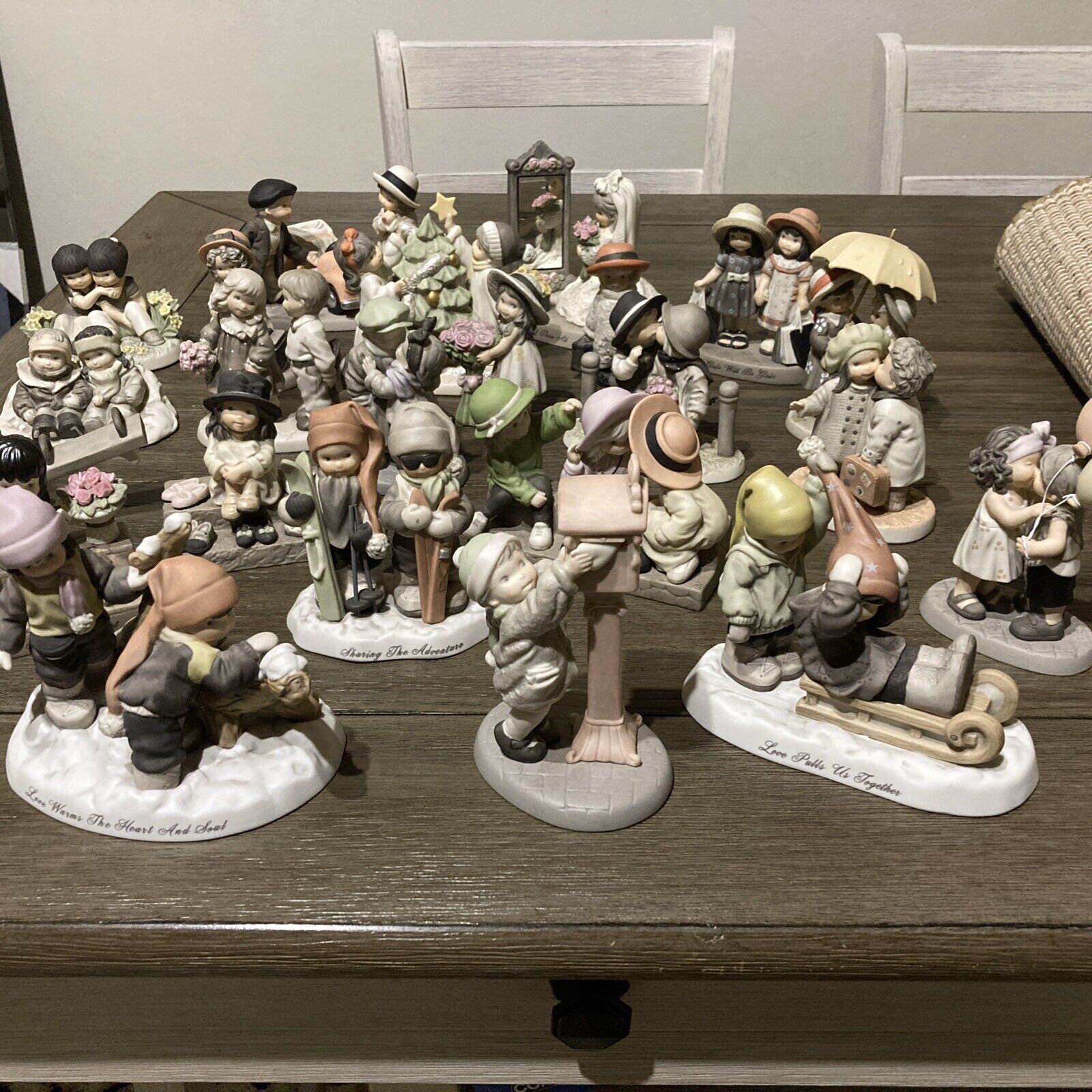 Kim Anderson / Enesco Figurine Collection. All Different and Different Years.