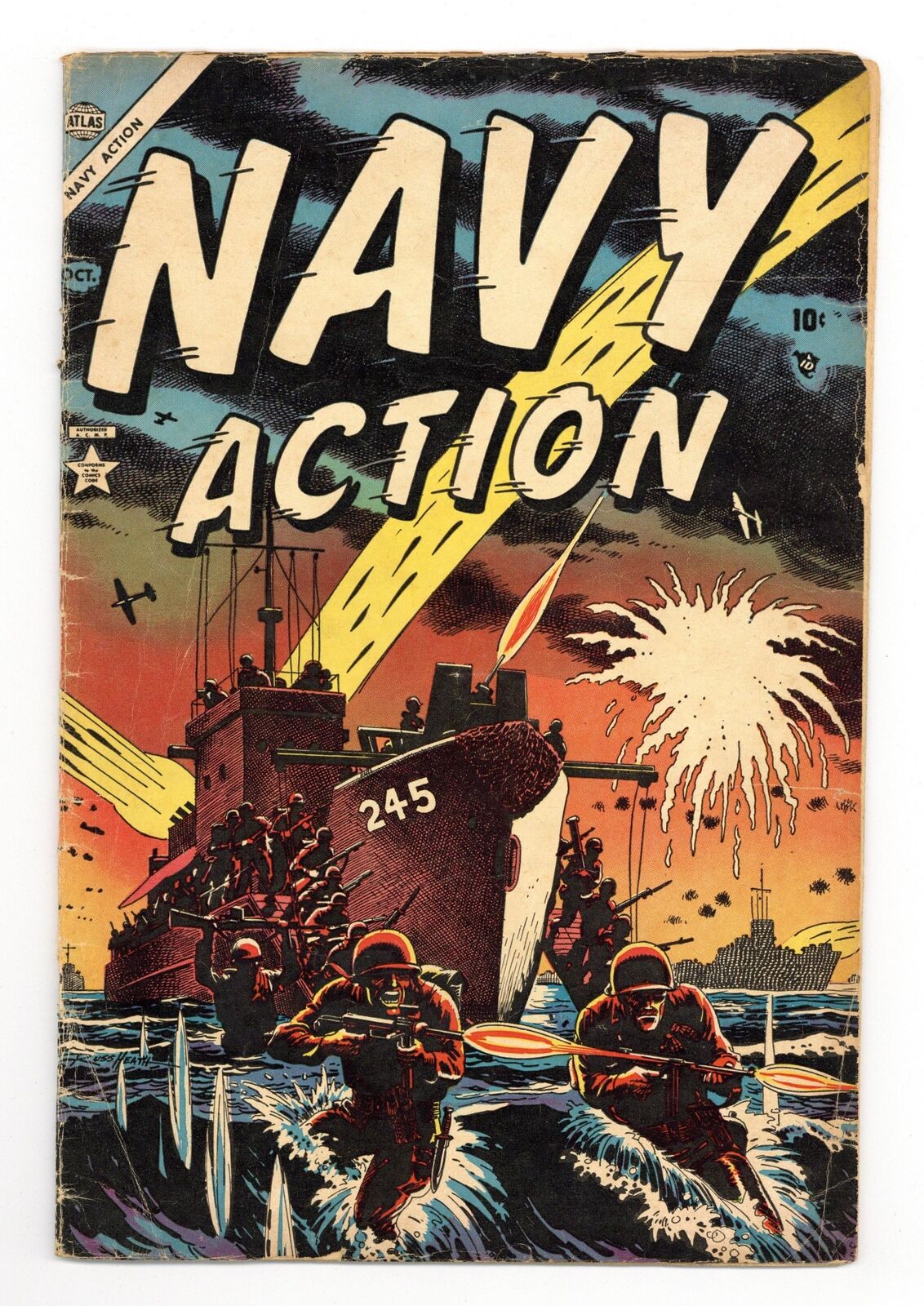 Navy Action #2 VG 4.0 1954 