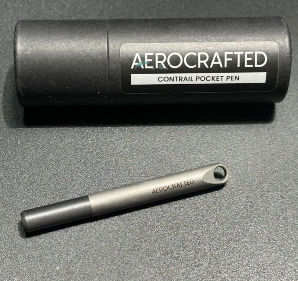 URBAN EDC Aerocrafted Contrail Pocket Pen USA Titanium UrbanEDC Supply Lanyard