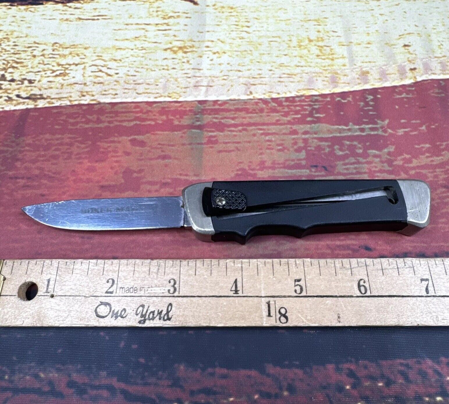 Vintage Rare BOKER-MATIC 700 Solingen Germany Retractable Opener Pocket Knife